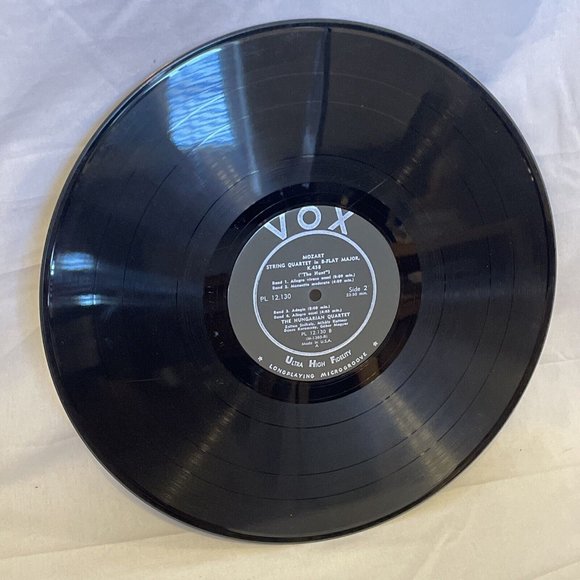 The Hungarian String Quartet Mozart Quartets (Vinyl, 1962) VOX PL 12.130 VG LP - Picture 8 of 9